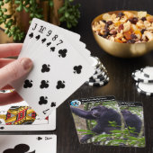 Chimpansee speelt kaarten (Insitu)