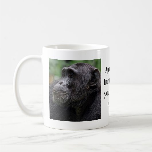 Chimpansee thema koffiemok (Links)