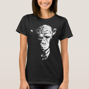 Chimpansee Thinking Monkey Ape Cool Chimp T-shirt