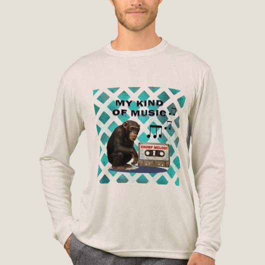 chimpansee Tri-Blend shirt (Voorkant volledig)