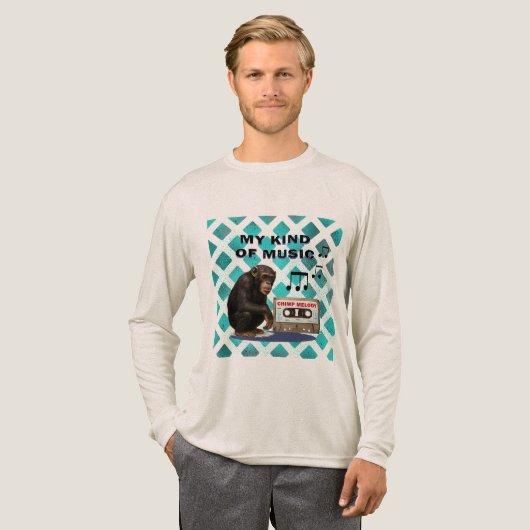 chimpansee Tri-Blend shirt (Voorkant)
