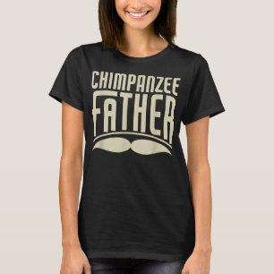 Chimpansee vader grappige chimpansee eigenaar t-shirt
