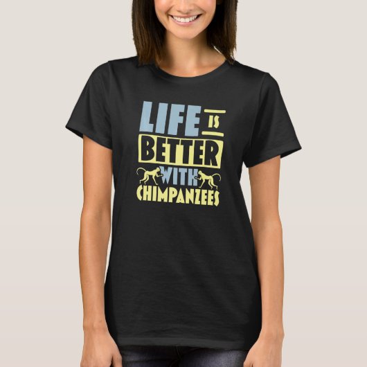 Chimpansees Chimp Monkey T-shirt (Voorkant)