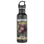 Chimpansees Geweldige als een chimpansee Waterfles (Voorkant)