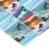 Chimpansees Surfing Photo Collage Tafelkleed (Gekanteld)