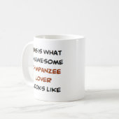 chimpanseminnaar, geweldige koffiemok (Voorkant links)