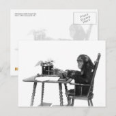 Chimpansetypering Briefkaart (Voorkant / Achterkant)