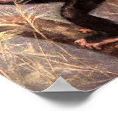 Chimpanzee-aap van CE Swan, wilde dieren Poster (Hoek)