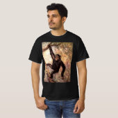 Chimpanzee-aap van CE Swan,  wilde dieren T-shirt (Voorkant volledig)