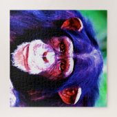 Chimpanzee - Animal Art İllustration Painting Legpuzzel (Horizontaal)