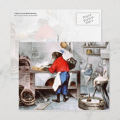 Chimpanzee Chef Briefkaart (Voorkant / Achterkant)