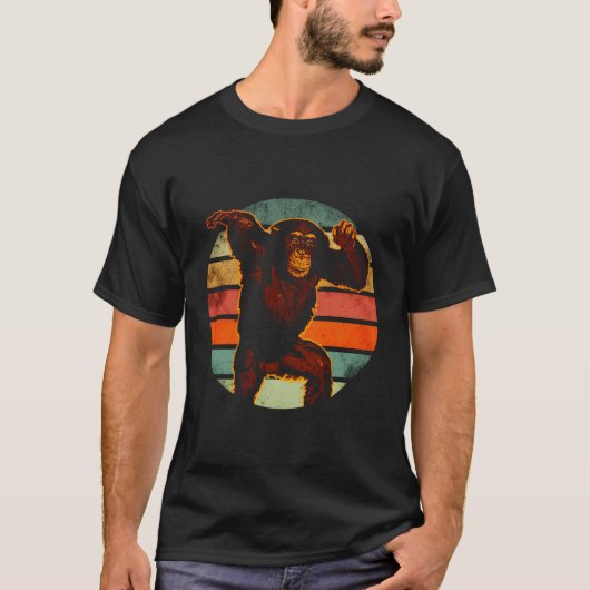 Chimpanzee Chimp Bonobo Ape Primate Monkey Animal T-shirt (Voorkant)