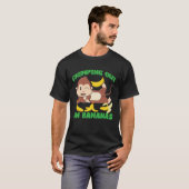 Chimpanzee Chimping Out On Bananas T-shirt (Voorkant volledig)