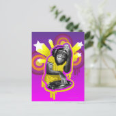 Chimpanzee DJ Briefkaart (Staand voorkant)