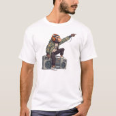 Chimpanzee DJ T-Shirt – Funky Music Monkey Tee  (Voorkant)