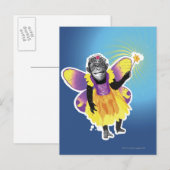 Chimpanzee Fairy Briefkaart (Voorkant / Achterkant)