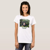 CHIMPANZEE II Wildlife Art & Poem Dames Shirt (Voorkant volledig)