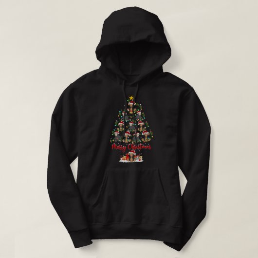 Chimpanzee Lover Matching Santa Chimpanzee Christm Hoodie (Design voorkant)