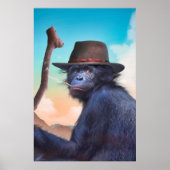 CHIMPANZEE MONKEY CHIMPIANNA JONES POSTER (Voorkant)