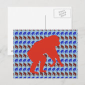Chimpanzee Pattern Art Briefkaart (Voorkant / Achterkant)