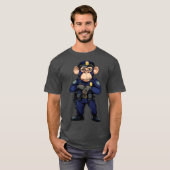 Chimpanzee police monkey - chimpanzee T-Shirt (Voorkant volledig)