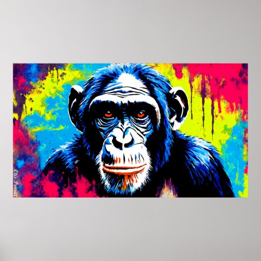 CHIMPANZEE POSTER (Voorkant)