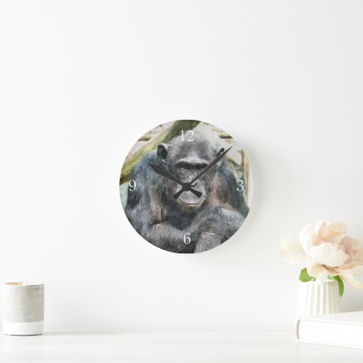 CHIMPANZEE RONDE KLOK (Huis)