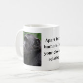 Chimpanzee themed coffee mug koffiemok (Voorkant links)
