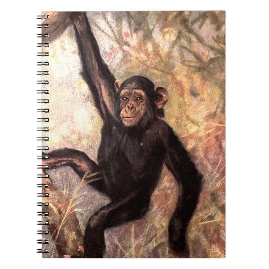 chimpanzeehangingintree002_original notitieboek (Voorkant)