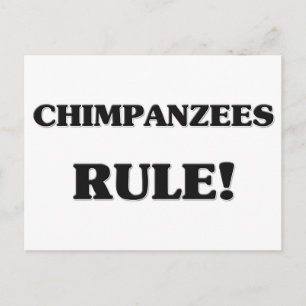 Chimpanzees Rule Briefkaart