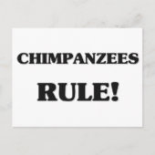 Chimpanzees Rule Briefkaart (Voorkant)