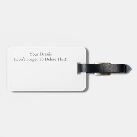 CHIMPANZES BAGAGELABEL (Achterkant horizontaal)