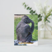 CHIMPANZES BRIEFKAART (Staand voorkant)