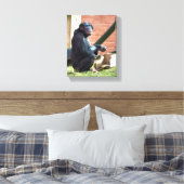 CHIMPANZES CANVAS AFDRUK (Insitu (Slaapkamer))