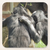 CHIMPANZES KARTONNEN ONDERZETTERS (Voorkant)