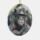 CHIMPANZES KERAMISCH ORNAMENT (Rechts)