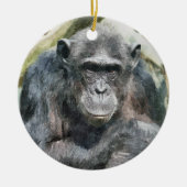 CHIMPANZES KERAMISCH ORNAMENT (Voorkant)