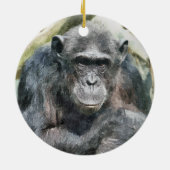 CHIMPANZES KERAMISCH ORNAMENT (Achterkant)