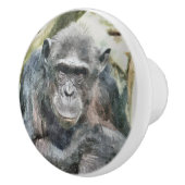 CHIMPANZES KERAMISCHE KNOP (Rechts)