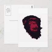 CHIMPANZES ZIJN VERMAKKELIJK BRIEFKAART (Voorkant / Achterkant)