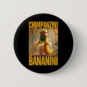 Chimpanzini Bananini Italiaans Brainrot Meme Boys  Ronde Button 5,7 Cm
