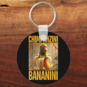 Chimpanzini Bananini Italiaans Brainrot Meme Boys Sleutelhanger (Voorkant)