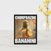 Chimpanzini Bananini - Italiaanse Hersenrot Meme Kaart (Gele Bloem)