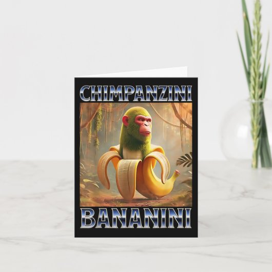 Chimpanzini Bananini - Italiaanse Hersenrot Meme Kaart (Voorkant)