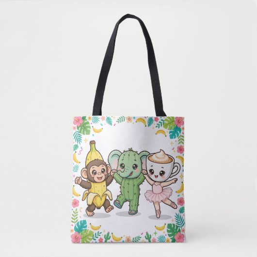 Chimpanzini Bananini Jungle Party Tote Bag (Voorkant)