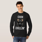 Chin Chillin Funny Chinchilla Owner Chinchilla Mom T-shirt (Voorkant volledig)