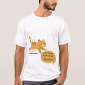Chin Tapak Dum Dum Tuna - Funny Cat Graphic T-shirt (Voorkant)