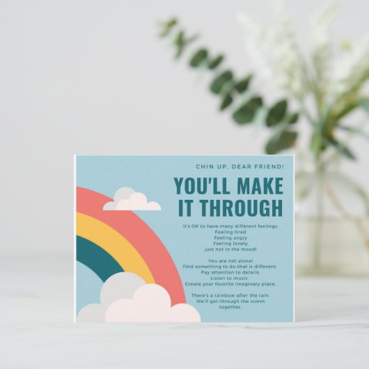 Chin Up Briefkaart (Staand voorkant)