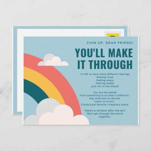 Chin Up Briefkaart (Voorkant / Achterkant)