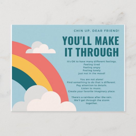 Chin Up Briefkaart (Voorkant)